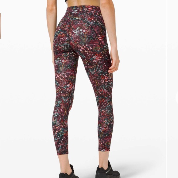 Lululemon Invigorate High-Rise Tight 25"Foliage Overlay Multi - - Picture 1 of 12